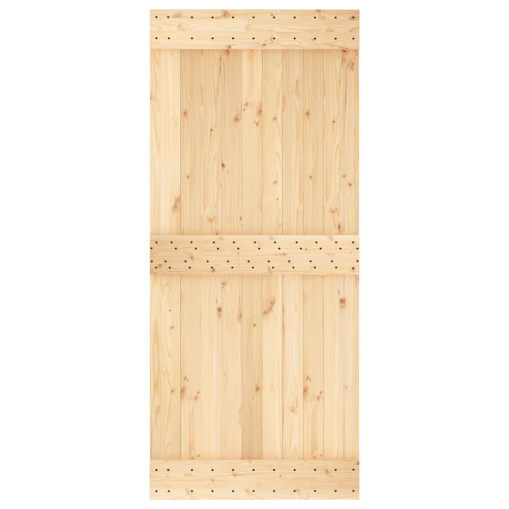 vidaXL Door NARVIK 35.4"x82.7" Solid Wood Pine