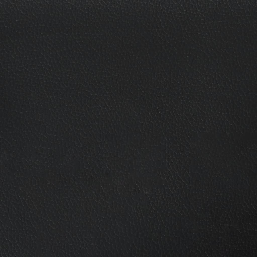 vidaXL Footstool Black 23.6"x19.7"x16.1" Faux Leather