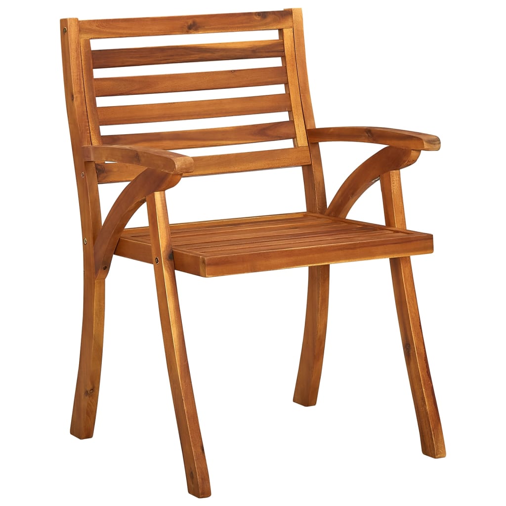 vidaXL Patio Chairs 6 pcs Solid Acacia Wood