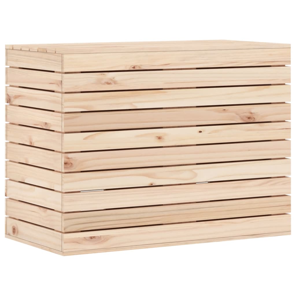vidaXL Laundry Basket 34.8"x17.3"x26" Solid Wood Pine