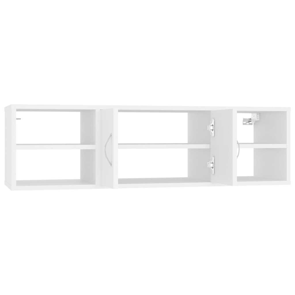 vidaXL Wall Shelf White 40.2"x11.8"x11.4" Engineered Wood