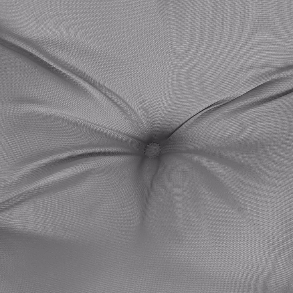 vidaXL Pallet Cushion Gray 31.5"x15.7"x4.7" Fabric