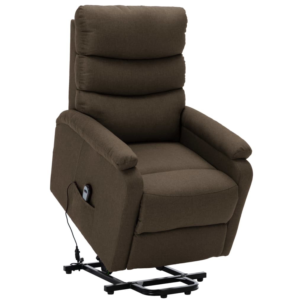 vidaXL Stand up Chair Brown Fabric