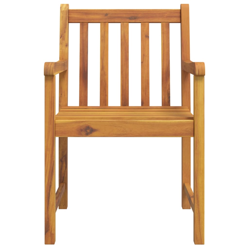 vidaXL Patio Chairs 4 pcs 22"x21.9"x35.4" Solid Wood Acacia