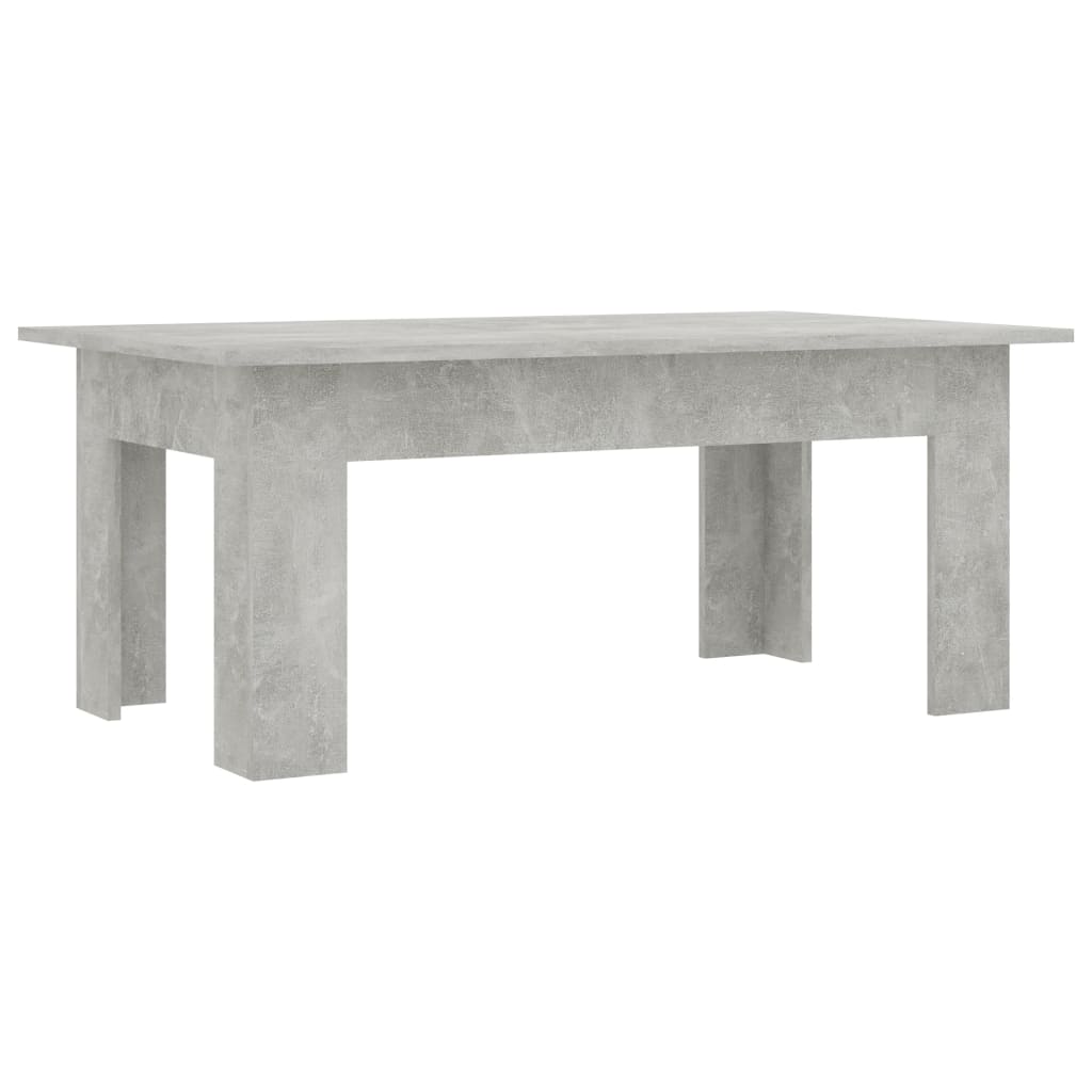 vidaXL Coffee Table Concrete Gray 39.4"x23.6"x16.5" Engineered Wood