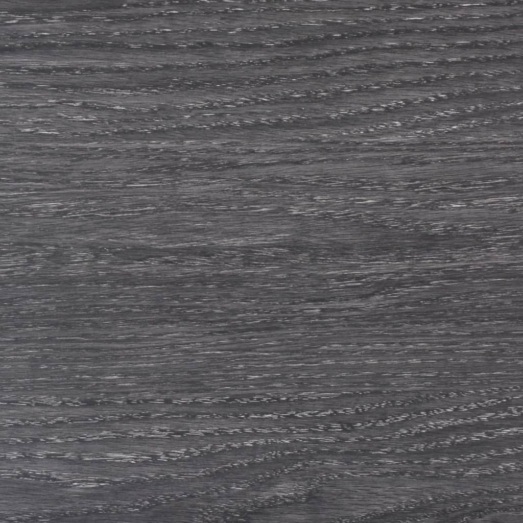 vidaXL Self-adhesive PVC Flooring Planks 54 ft² 0.08" Black and White