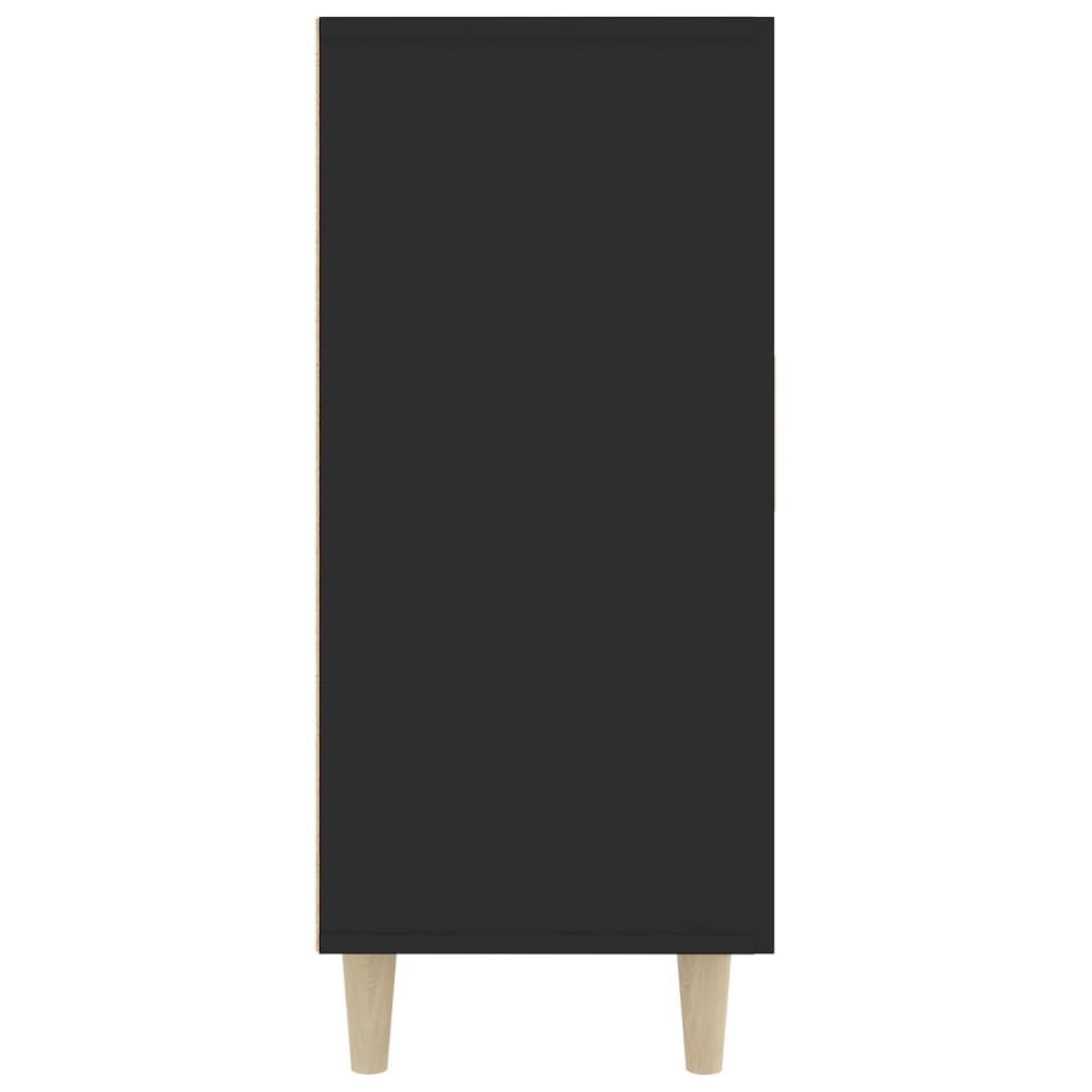 vidaXL Sideboard Black 35.4"x13.4"x31.5" Engineered Wood