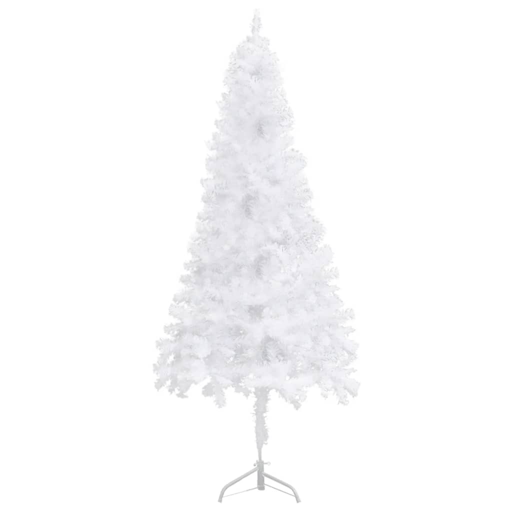 vidaXL Corner Artificial Christmas Tree White 5 ft PVC