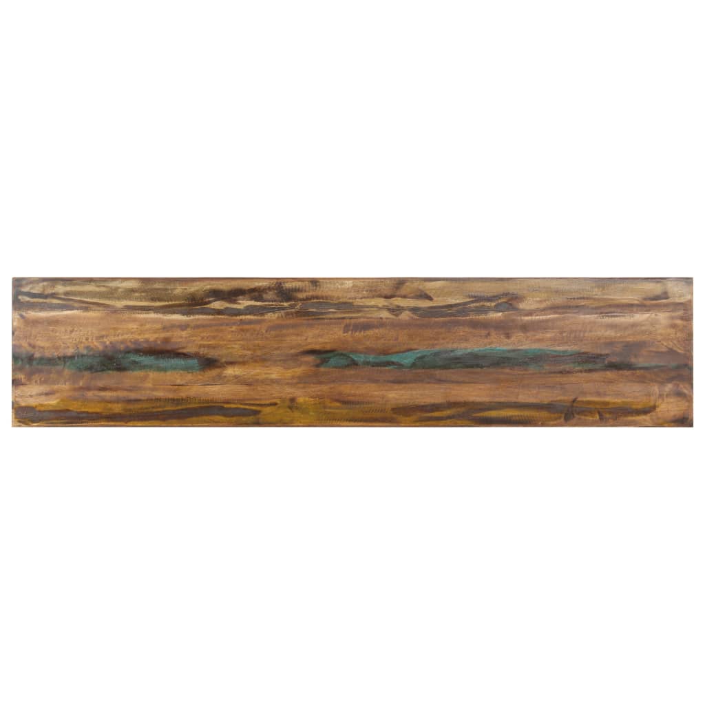 vidaXL Bench 63" Solid Reclaimed Wood and Steel