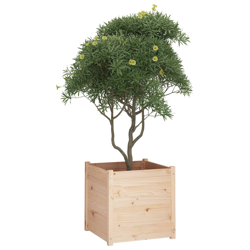 vidaXL Garden Planter 23.6"x23.6"x23.6" Solid Wood Pine