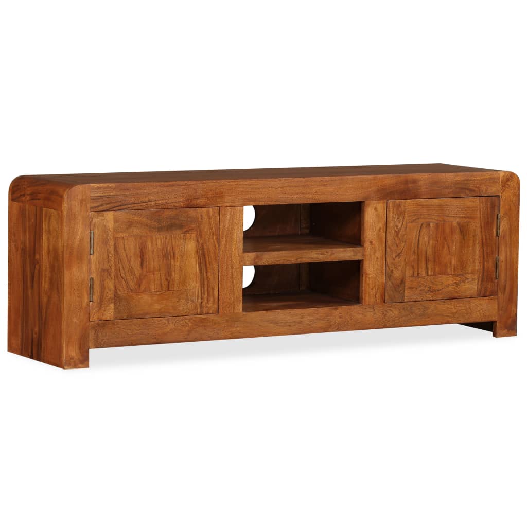 vidaXL TV Cabinet Solid Wood with Honey Finish 47.2"x11.8"x15.7"