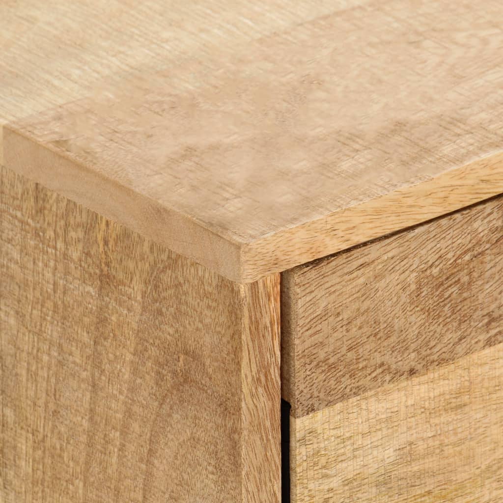 vidaXL TV Cabinet 51.1"x11.8"x17.7" Solid Mango Wood