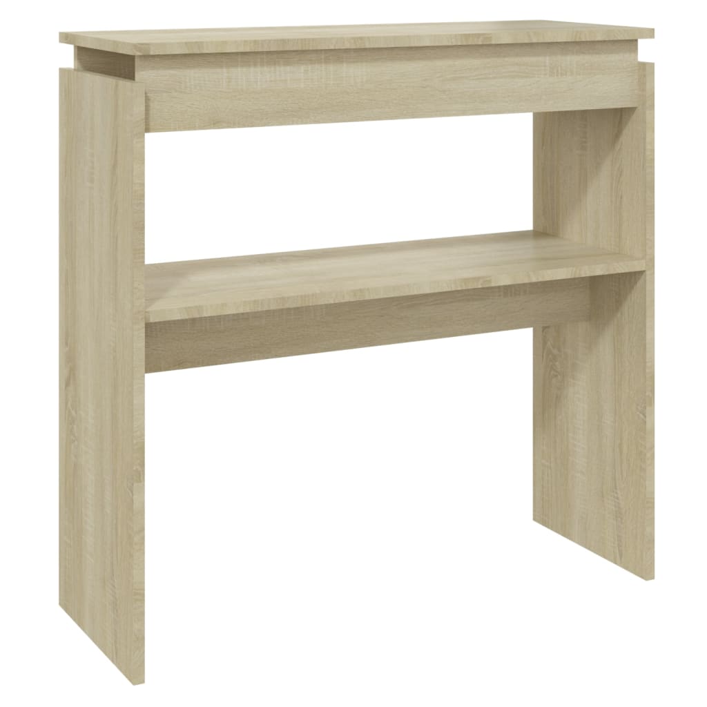 vidaXL Console Table Sonoma Oak 31.5"x11.8"x31.5" Engineered Wood