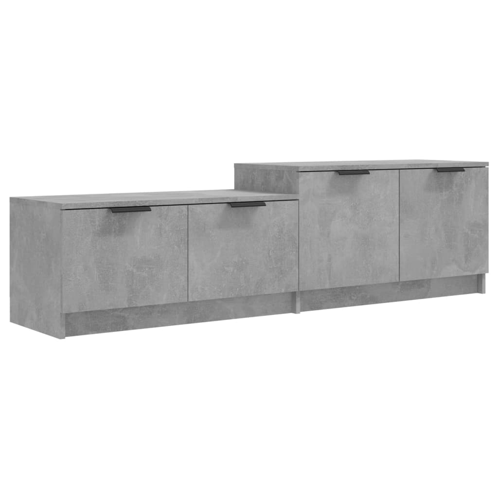 vidaXL TV Cabinet Concrete Gray 62.4"x14.2"x17.7" Engineered Wood