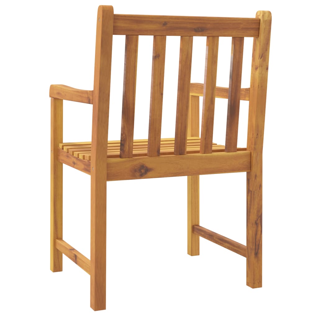 vidaXL Patio Chairs 4 pcs 22"x21.9"x35.4" Solid Wood Acacia