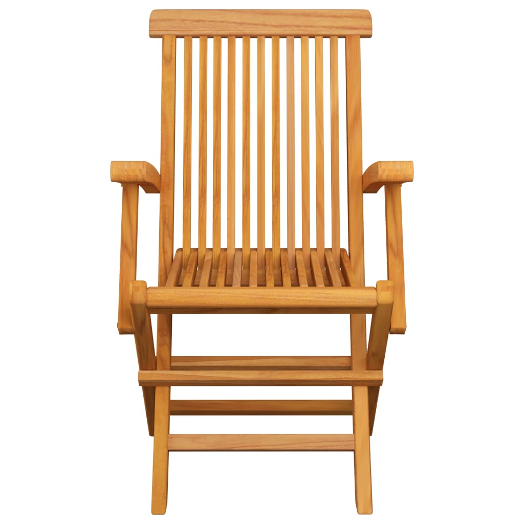 vidaXL Patio Chairs 3 pcs Solid Teak Wood