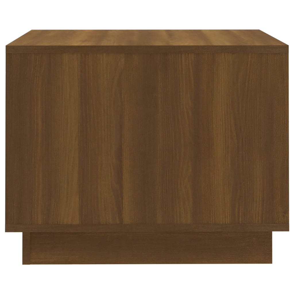 vidaXL Coffee Table Brown Oak 21.7"x21.7"x16.9" Engineered Wood
