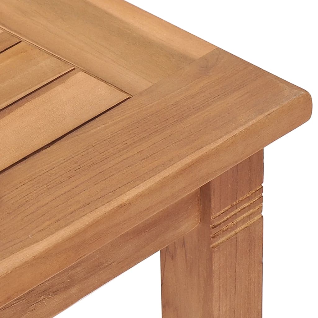 vidaXL Patio Dining Table 33.5"x33.5"x29.5" Solid Teak Wood