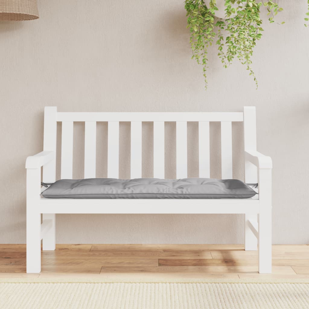 vidaXL Garden Bench Cushion Gray 47.2"x19.7"x2.8" Oxford Fabric