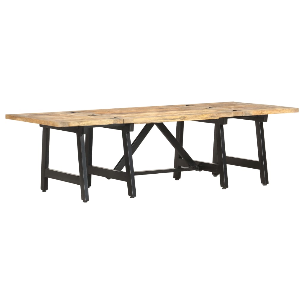 vidaXL Extendable Coffee Table 63"x27.6"x17.7" Solid Mango Wood
