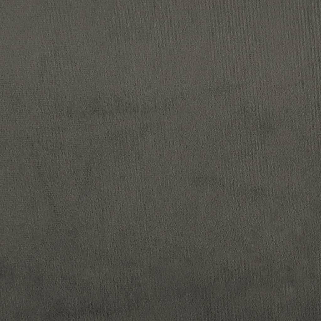 vidaXL Bed Frame Dark Gray 53.9"x74.8" Full Velvet