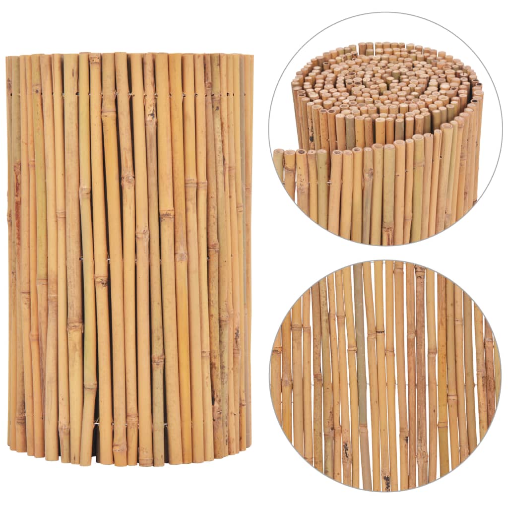 vidaXL Bamboo Fence 196.9"x19.7"