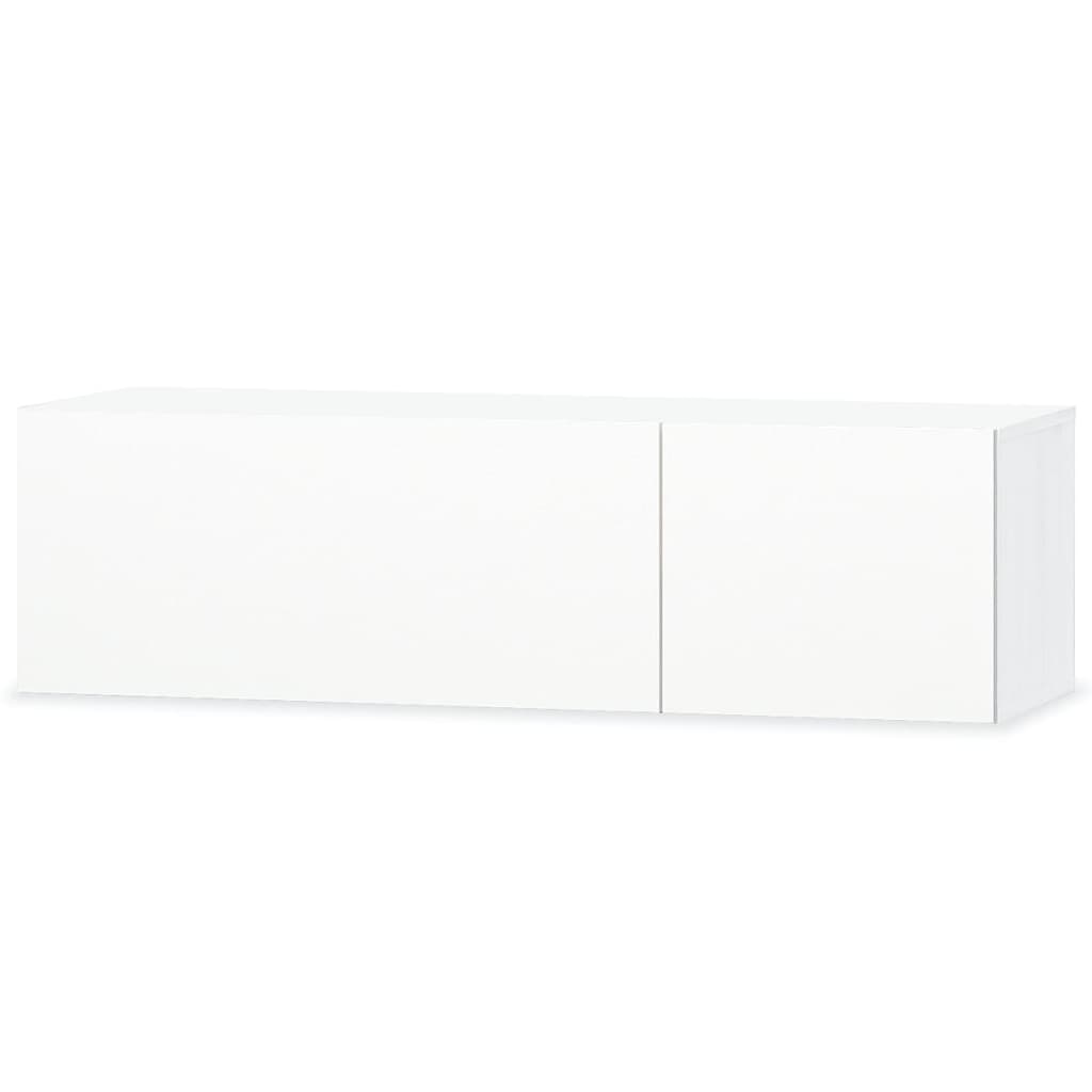 vidaXL TV Cabinet Engineered Wood 47.2"x15.7"x13.4" High Gloss White