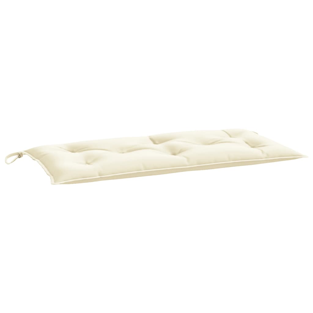 vidaXL Garden Bench Cushion Cream White 39.4"x19.7"x2.8" Oxford Fabric