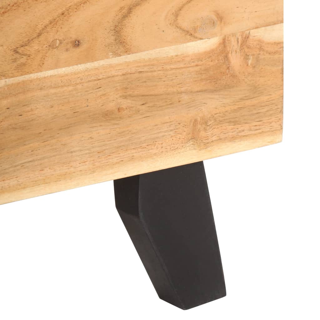 vidaXL Bedside Cabinet 15.7"x11.8"x20.1" Solid Acacia Wood