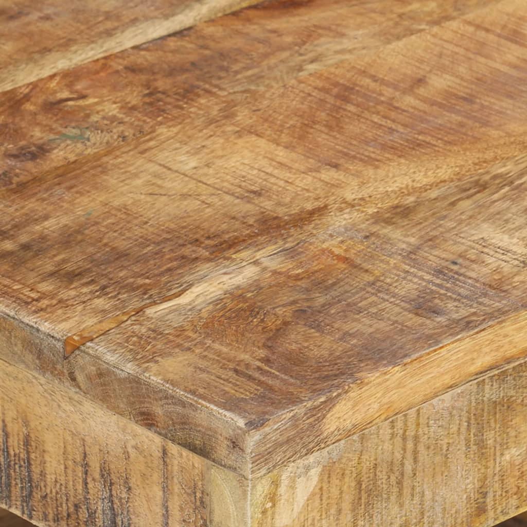 vidaXL Coffee Table 17.7"x17.7"x15.7" Solid Wood Mango