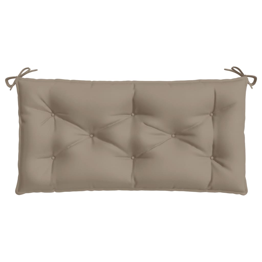 vidaXL Garden Bench Cushions 2 pcs Taupe 39.4"x19.7"x2.8" Oxford Fabric
