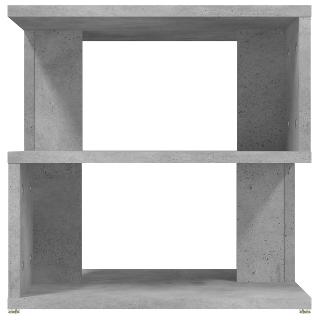 vidaXL Side Table Concrete Gray 15.7"x15.7"x15.7" Engineered Wood