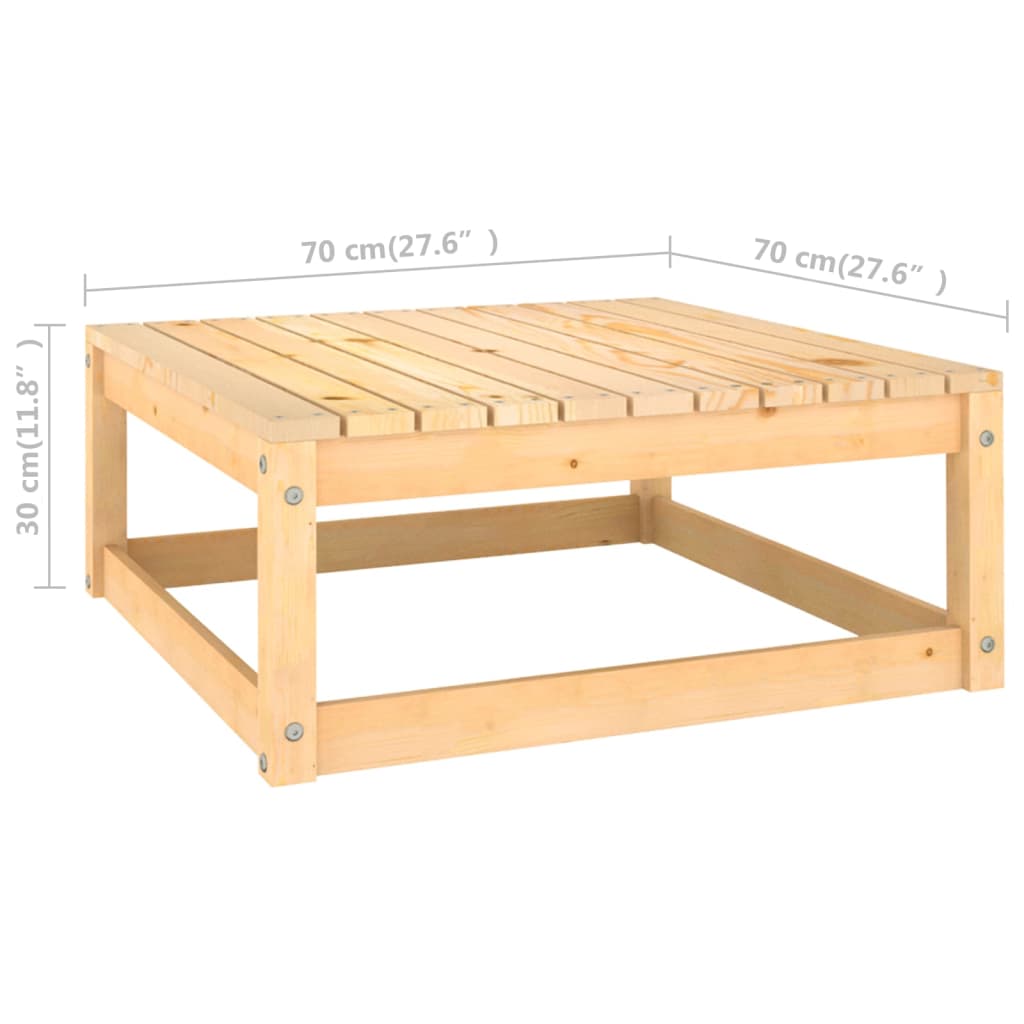 vidaXL 8 Piece Patio Lounge Set with Cushions Solid Wood Pine