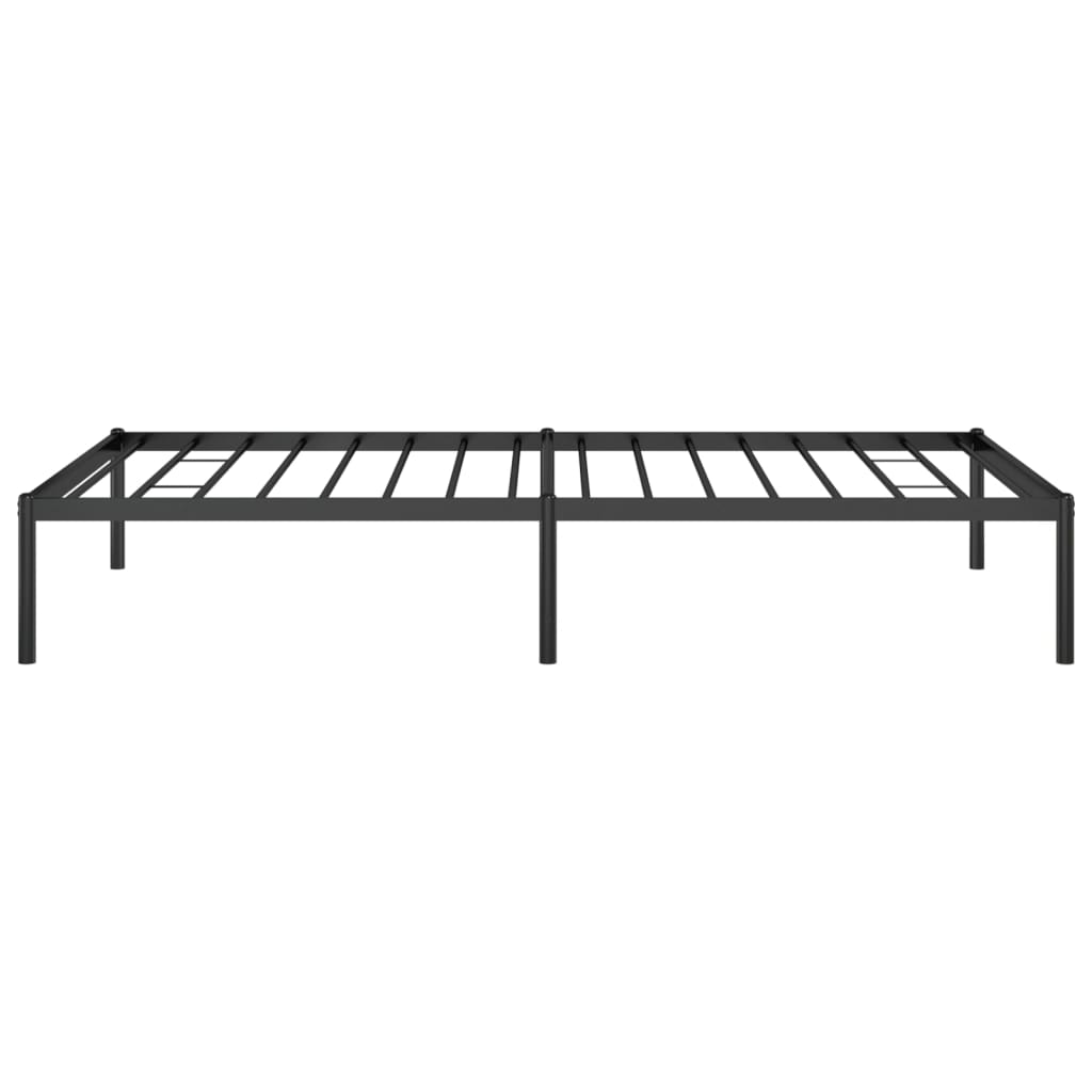 vidaXL Metal Bed Frame Black 39.4"x74.8" Twin