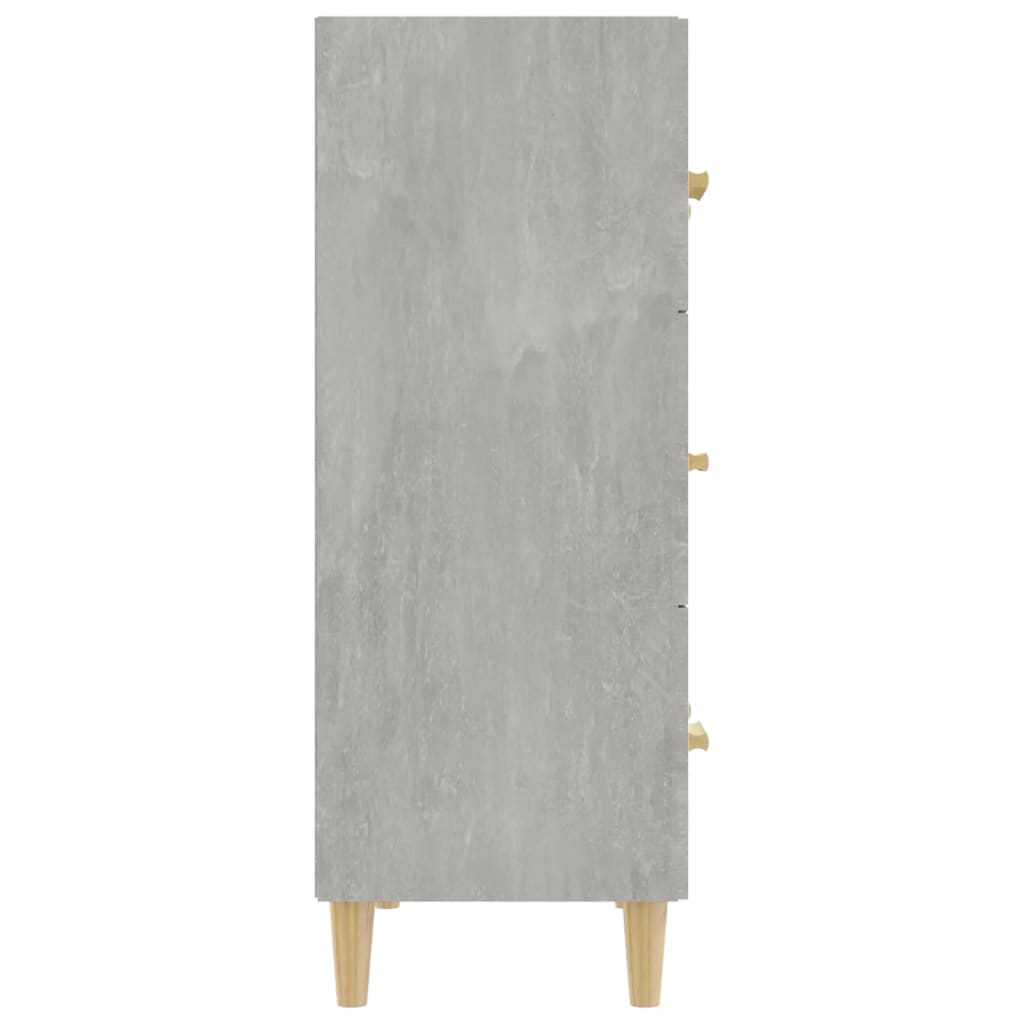 vidaXL Sideboard Concrete Gray 27.6"x13.4"x35.4" Engineered Wood