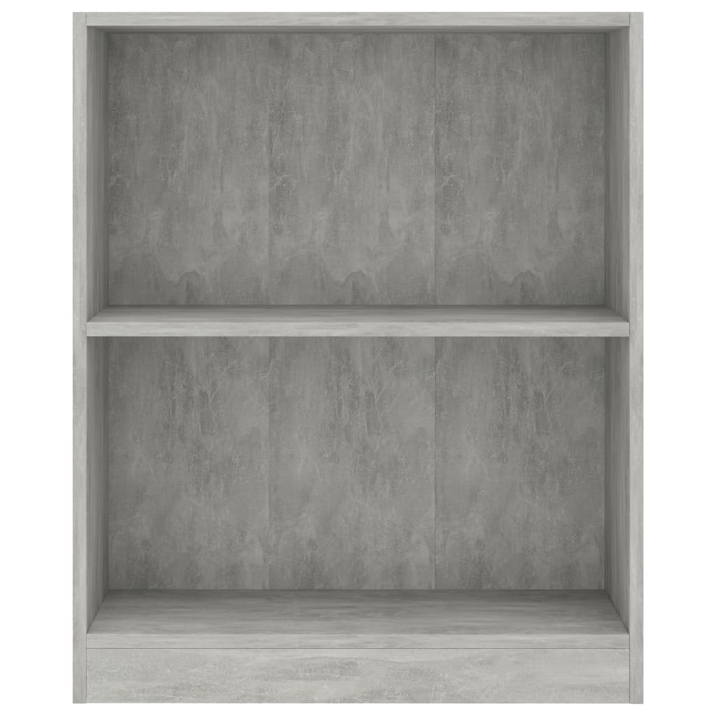vidaXL Bookshelf Concrete Gray 23.6"x9.4"x29.3" Engineered Wood