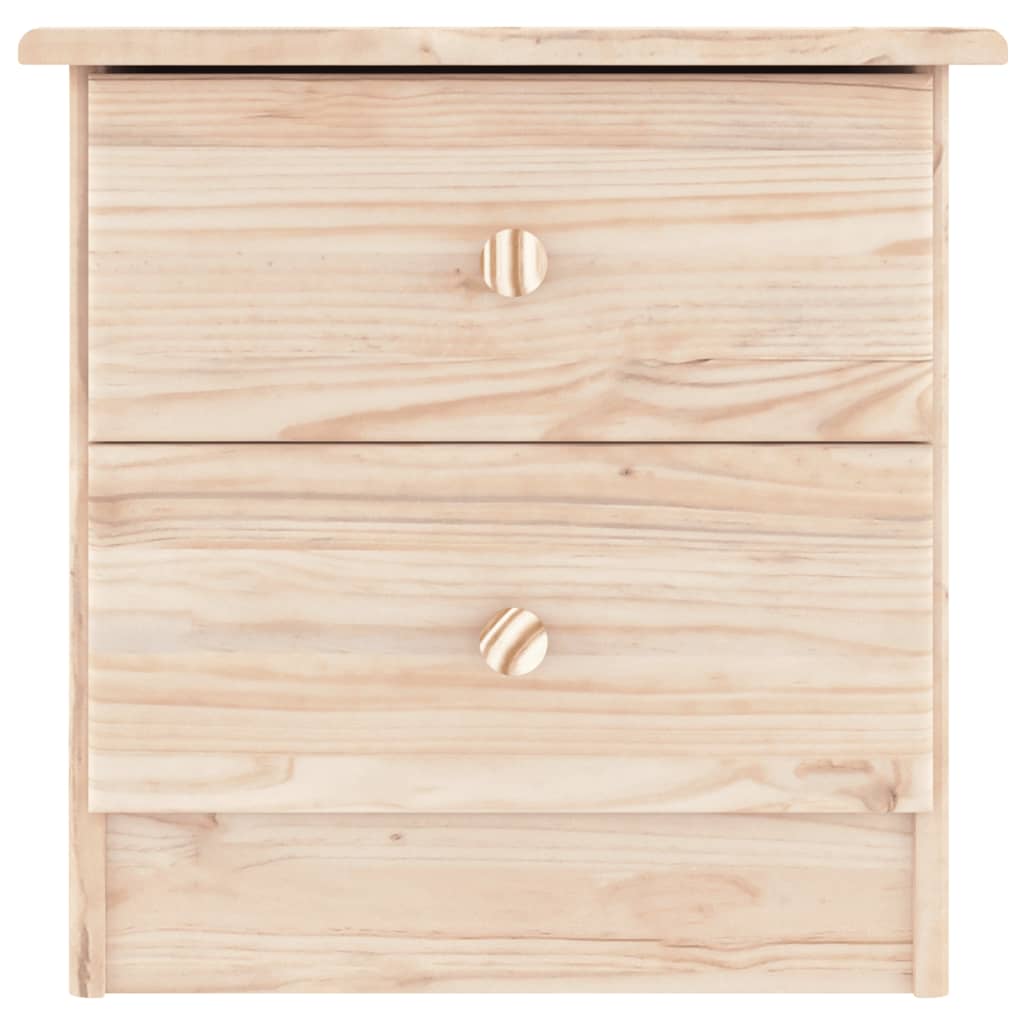 vidaXL Bedside Cabinet ALTA 16.1"x13.8"x16.1" Solid Wood Pine