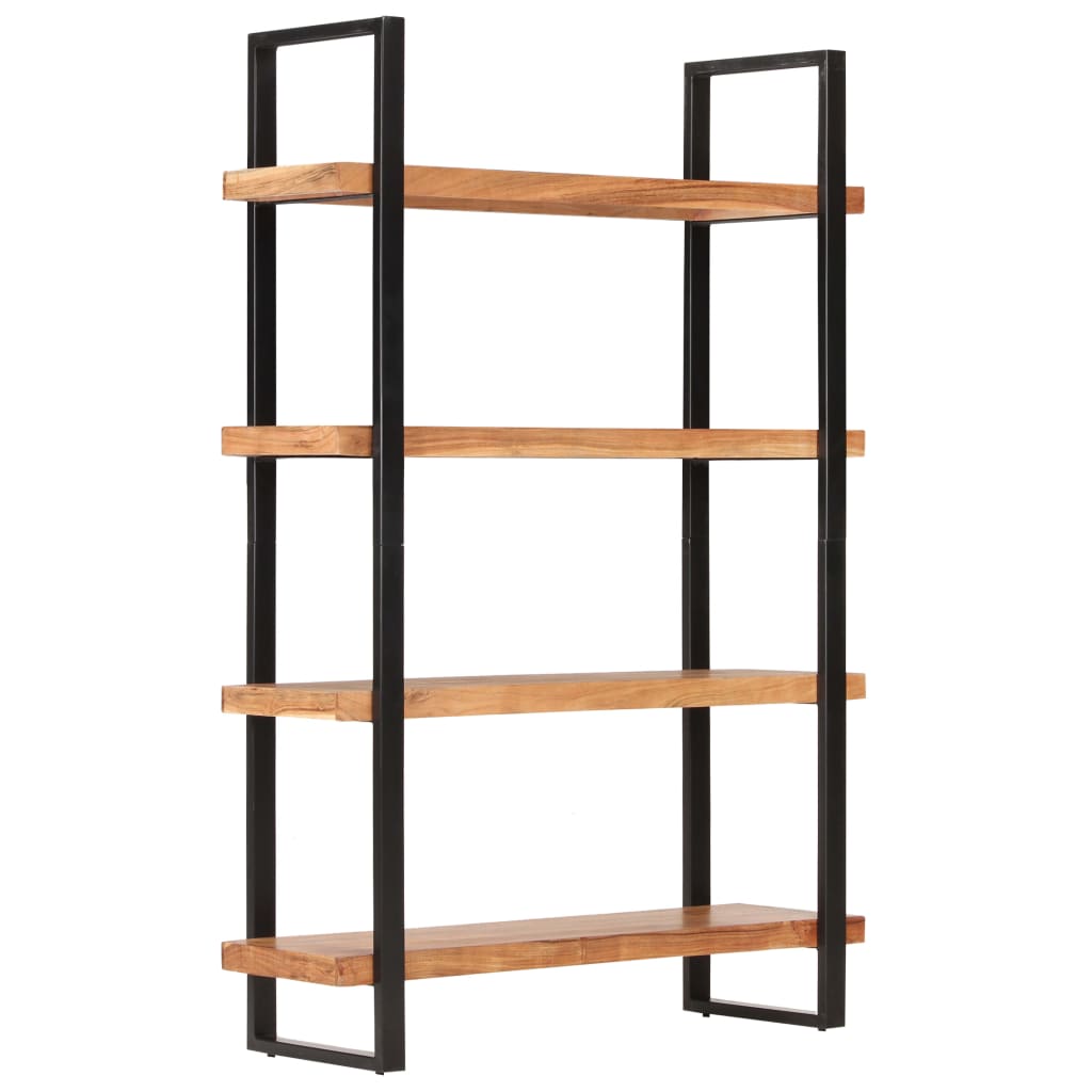 vidaXL 4-Tier Bookcase 47.2"x15.7"x70.9" Solid Acacia Wood
