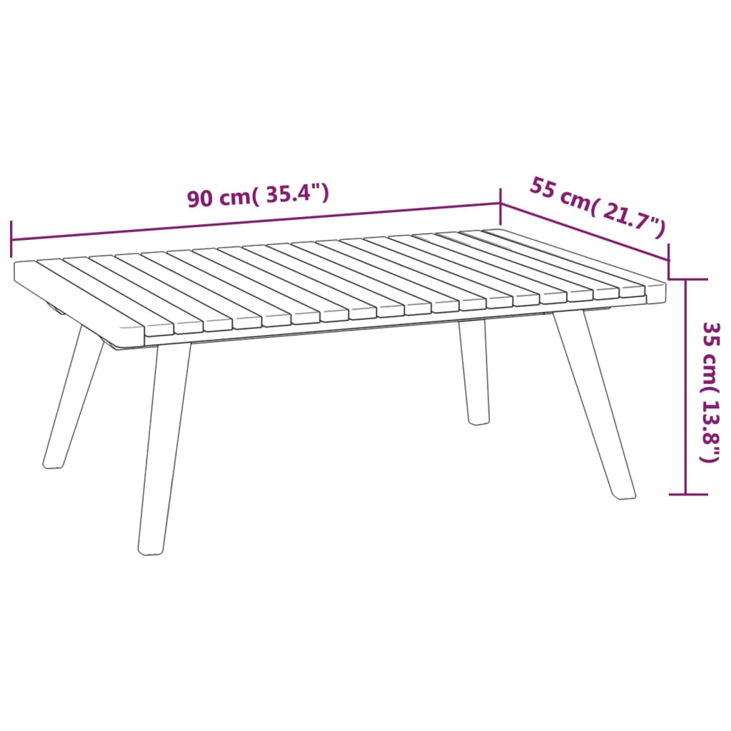 vidaXL 9 Piece Patio Lounge Set with Cushions Solid Acacia Wood