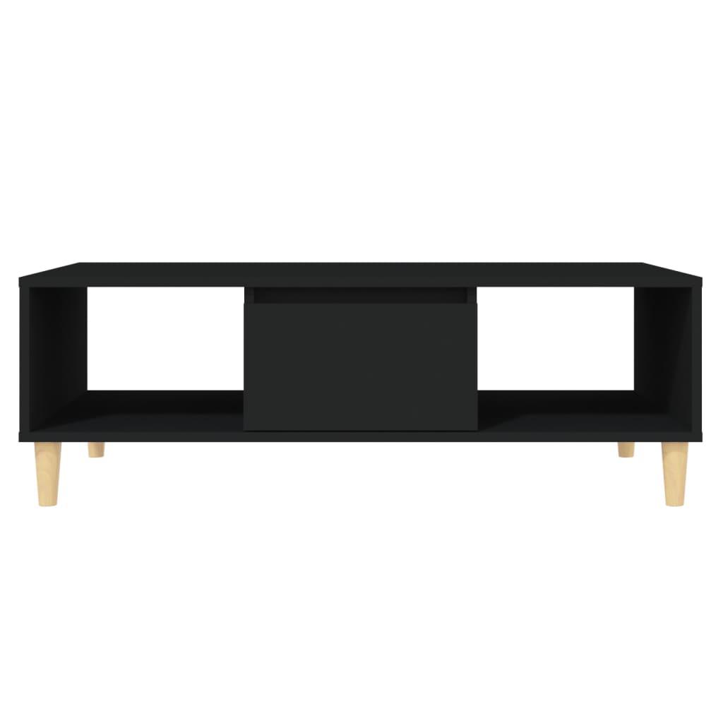 vidaXL Coffee Table Black 40.7"x23.6"x13.8" Engineered Wood