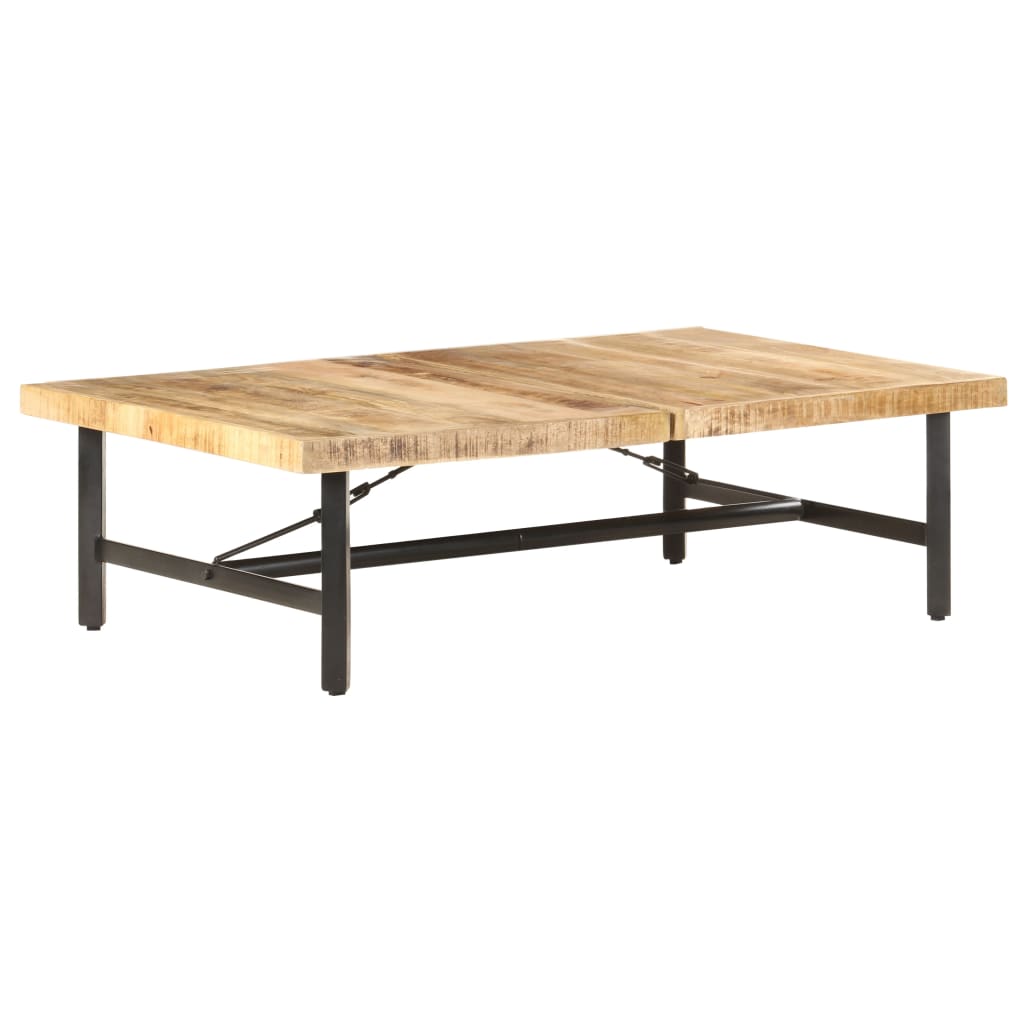 vidaXL Coffee Table 55.9"x35.4"x16.5" Solid Mango Wood