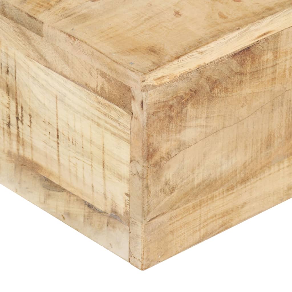 vidaXL Coffee Table 31.5"x31.5"x11" Solid Mango Wood