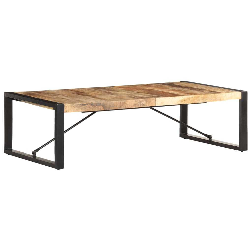 vidaXL Coffee Table 55.1"x27.6"x15.7" Rough Mango Wood