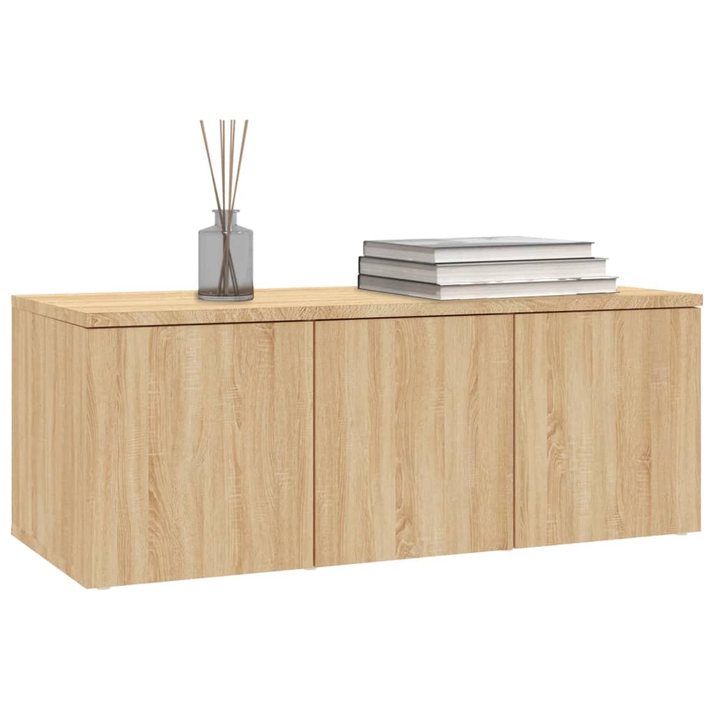 vidaXL TV Stand Sonoma Oak 31.5"x13.4"x11.8" Engineered Wood
