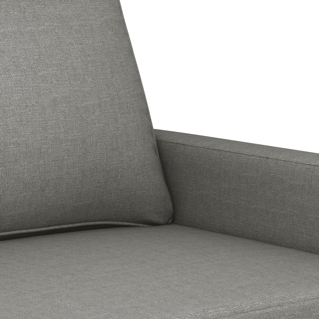 vidaXL 2-Seater Sofa Dark Gray 47.2" Fabric