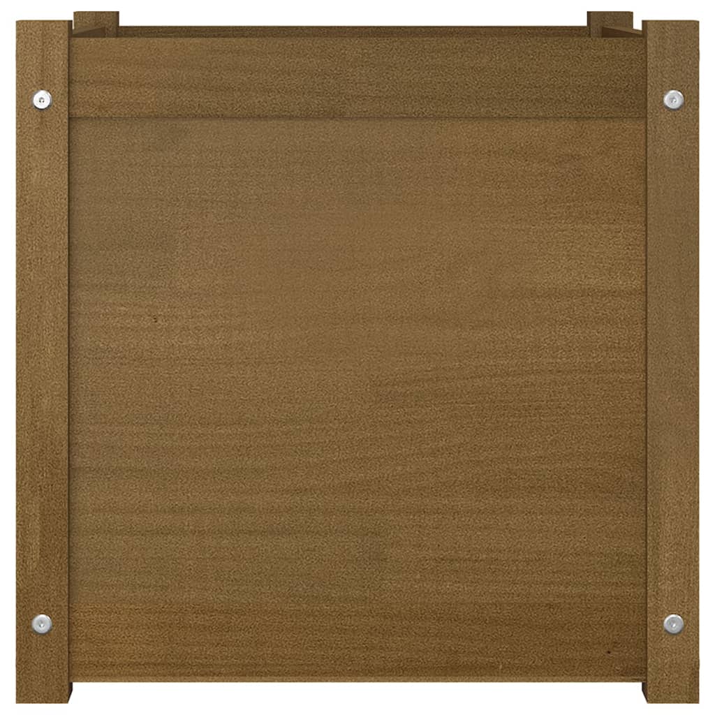 vidaXL Garden Planter Honey Brown 19.7"x19.7"x19.7" Solid Wood Pine