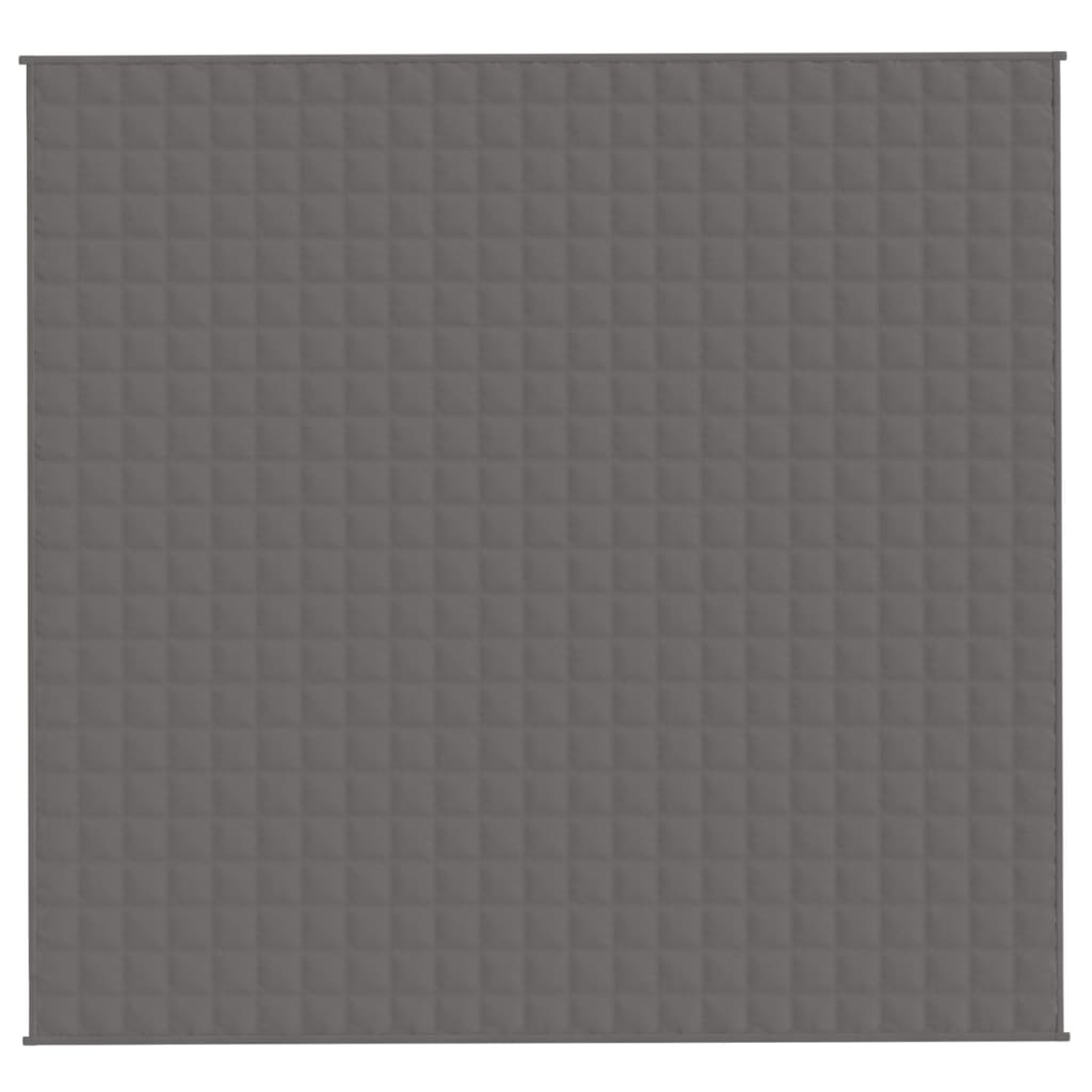vidaXL Weighted Blanket Gray 86.6"x94.5" 33.1 lb Fabric