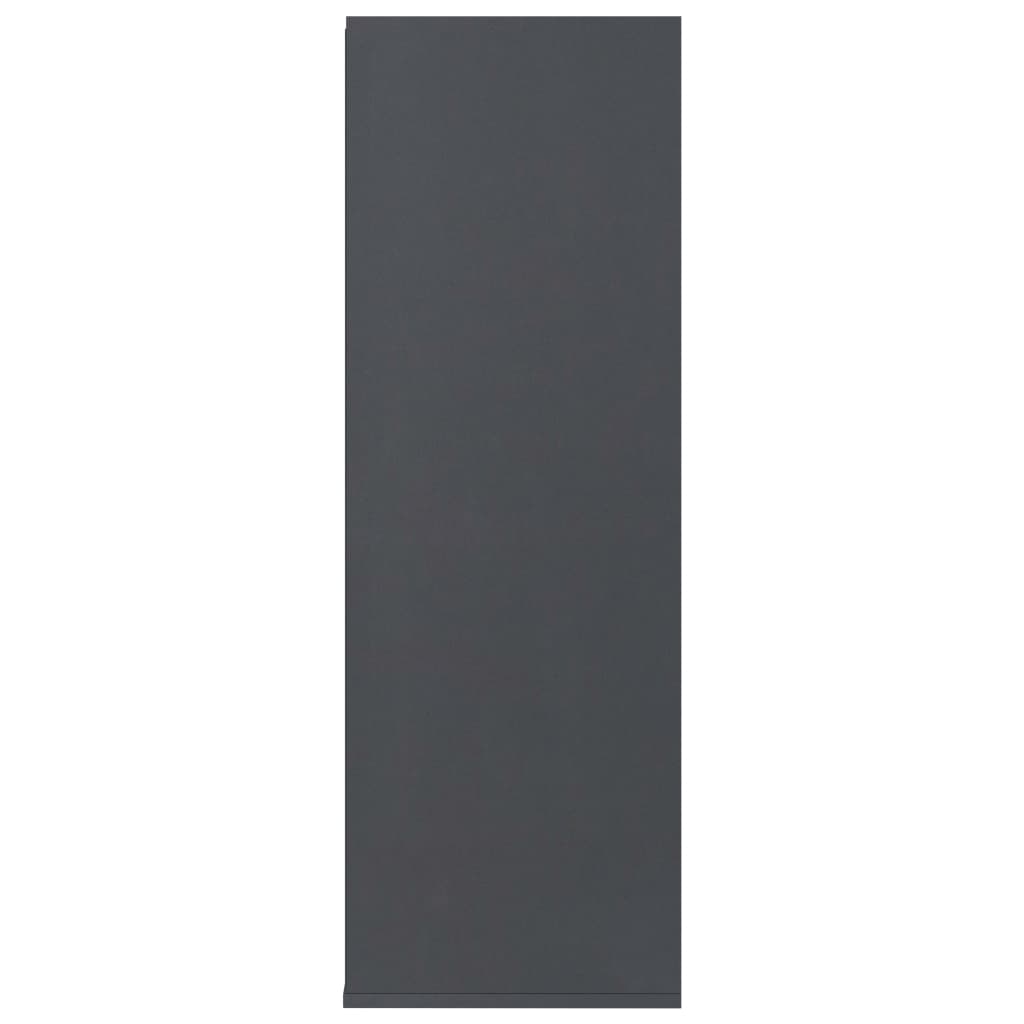 vidaXL Shoe Rack Grey 21.5"x13.3"x39.3" Chipboard