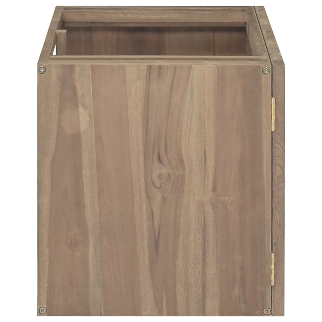 vidaXL Wall-mounted Bathroom Cabinet 35.4"x15.4"x15.7" Solid Wood Teak