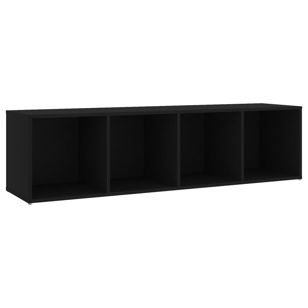vidaXL TV Stand Black 56.1"x13.8"x14.4" Engineered Wood